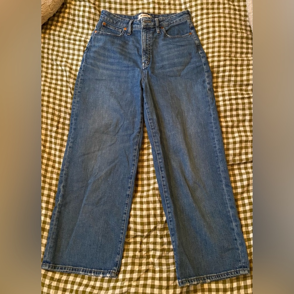 Madewell Curvy Slim Wide-Legged Jeans